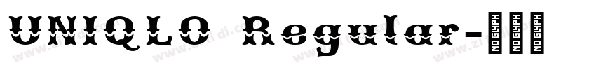 UNIQLO Regular字体转换